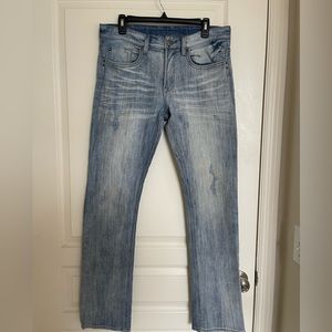 Buffalo - David Bitton - Mens Size 32x32 Jeans Slim Straight Stretch. Blue.Denim